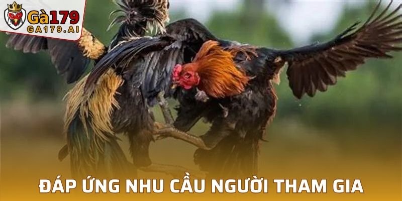 Sảnh chơi đáp ứng nhu cầu người tham gia