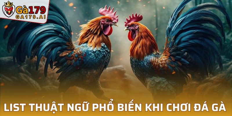 Top thuật ngữ thông dụng trong bộ môn chọi kê